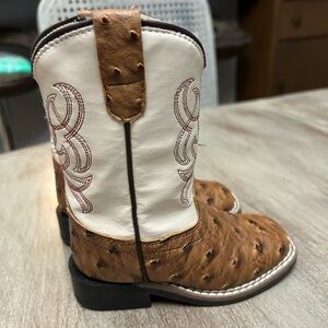 Old West Toddler cowboy zip up boots